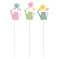 Artikel Gießkannenstecker für frühlingshafte Dekoration im Garten oder Blumentöpfen 12St