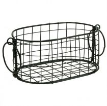 Artikel Drahtkorb mit Griffen Metall Schwarz 17-32cm 4er-Set