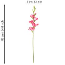Artikel Künstliche Gladiole mit dekorativen Blüten 88cm