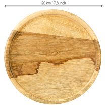 Artikel Glasglocke mit Holz Teller Deko Käseglocke Ø22cm H16,5cm