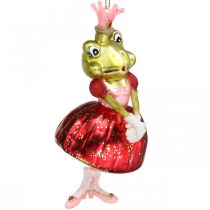 Artikel Froschprinzessin, Christbaumschmuck, Märchendeko, Baumanhänger Echtglas H14cm 2St