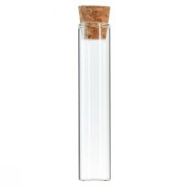 Artikel Reagenzglas Deko Glasröhrchen Kork Mini Vasen H13cm 24St