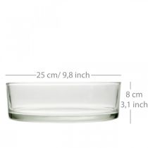 Artikel Glasschale Ø25cm H8cm