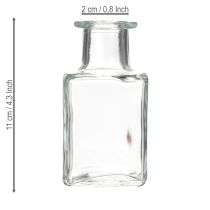 Artikel Mini Vase Glas Dekoration für minimalistisches Interieur und modernes Wohnen 11cm 6St
