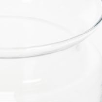 Artikel Glasvase klar Deko-Vase aus Glas mit Rand für Windlicht oder Blumenvase 15cm