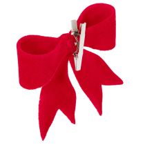 Artikel Dekoschleife Rot mit Clip Vielseitige Weihnachtsdeko 11cm 4St