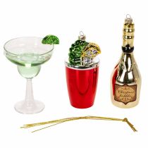 Artikel Cocktaildeko zum Aufhängen am Weihnachtsbaum im Miniformat 14cm 6St