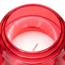 Artikel Grabkerze Rot Deckel Schwarz Gedenkkerze 4 Tage 23cm