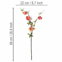 Artikel Granatapfelzweig künstlich als Fruchtzweig für die Tischdekoration 68cm