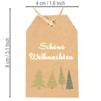 Artikel Geschenkanhänger Weihnachten Papier Schöne Weihnachten 8cm 36St