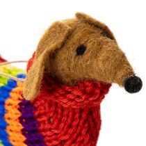 Artikel Deko Hund Dackel Anhänger für Weihnachtsbaum 16cm 2St