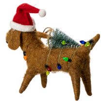 Artikel Deko Hund Dackel Anhänger für Weihnachtsbaum 16cm 2St