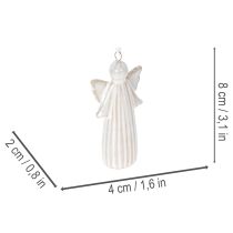 Artikel Engel Anhänger Dekofigur zum Aufhängen für Weihnachtsbaum 8cm 4St