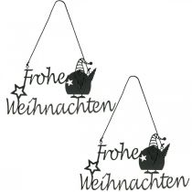 Artikel Frohe Weihnachten Schriftzug Wanddeko Metall L23,5cm 2 St