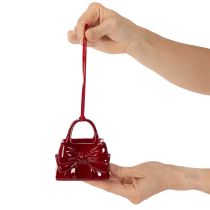 Artikel Deko Handtasche mit Schleife zum Aufhängen 10cm