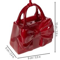 Artikel Deko Handtasche mit Schleife zum Aufhängen 10cm