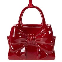 Artikel Deko Handtasche mit Schleife zum Aufhängen 10cm