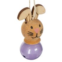 Artikel Hasen Deko Anhänger Osterdekoration aus Holz für Frühling und Osterbaum 4cm 12St