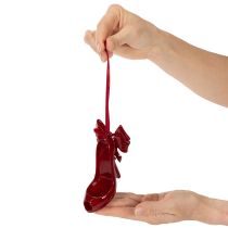 Artikel Deko Schuh zum Aufhängen mit Schleife 10cm
