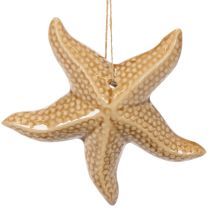 Artikel Seestern Keramik Deko zum Aufhängen für maritimes Flair Sommerdeko Wohnung 12cm 2St