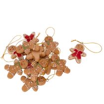 Artikel Deko Anhänger Lebkuchenmännchen als Christbaumschmuck 6cm 12St