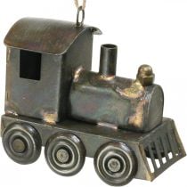 Christbaumschmuck Lokomotive Weihnachten Metall H7,5cm