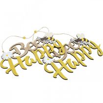 Artikel Dekoschild Biene „Bee Happy“ Sommerdeko Holz 31×18cm 2St