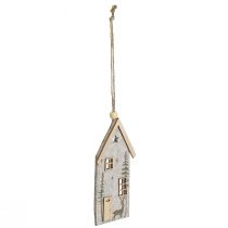 Artikel Weihnachtsdeko Filzhäuschen Beige 15cm 6er-Set