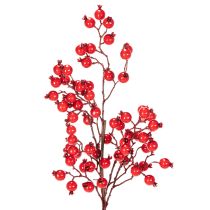 Artikel Künstlicher Hagebuttenzweig mit glänzenden Beeren 62cm