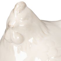 Artikel Hühnerfigur glänzend glasiert für moderne Wohnraumdekoration 17cm 2St