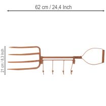 Artikel Hakenleiste Edelrost Deko Heugabel Gartendeko 4 Haken 62cm