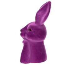 Artikel Hase Denkend Beflockt Hasenbüste Ostern 16,5×13×27cm