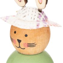 Artikel Holz Osterhasenfiguren Ostern Tischdeko Niedliche Hasenfiguren Frühlingsdeko 9cm 8St
