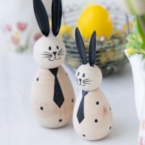 Artikel Dekorativer Hase mit schlichtem Design für frühlingshafte Wohnraumakzente 12cm 2St