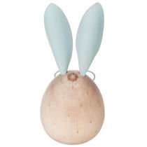 Artikel Holz Hasen Dekofiguren mit Gesicht für verspielte Akzente auf Tisch und Regal 14cm 3St