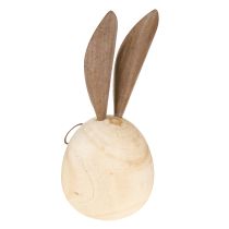 Artikel Deko Hase aus Holz und Metall mit humorvollem Design als freundlicher Blickfang 19cm 2St