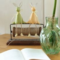 Artikel Osterhase Keramik Deko Kantenhocker für fröhliches Ambiente 22cm 2St