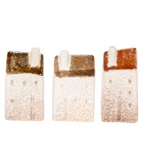 Artikel Dekohaus Set Keramikhaus Miniatur Häuser zum Aufstellen 7cm 3St