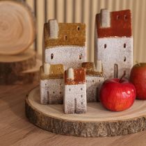 Artikel Dekohaus Set Keramikhaus Miniatur Häuser zum Aufstellen 7cm 3St