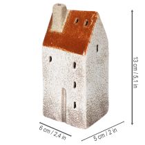 Artikel Keramikhaus Deko mit Schornstein Teelichthaus Herbst und Winter 13cm 2St