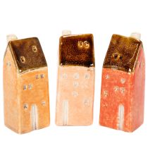 Artikel Deko Haus Keramik Miniaturhaus für Fensterbank 10cm 3St