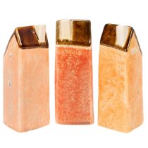 Artikel Dekohaus Keramik Miniatur Häuschen Fenster 14cm 3St
