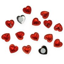 BinaryABC Haarnadeln In Herzform – Rot, Strass, 2 Stück, Ca. 5,5 Cm