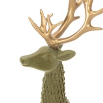 Artikel Deko Hirsch Stehende Figur beflockt mit Geweih 31cm