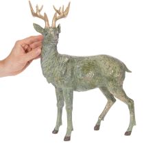 Artikel Hirschfigur Dekoration stehend detailreich 43cm