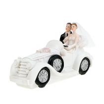 Hochzeitfigur Brautpaar im Cabrio 15cm