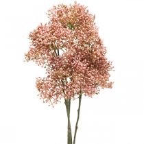 Artikel Holunder künstlich Rosa Blütenzweig 52cm 4St