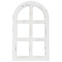 Artikel Holzdeko Shabby Chic Deko Fenster Rahmen Holz Weiß 29,5×48cm