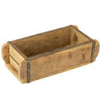 Artikel Holzdeko Vintage Ziegelform Braun, Rost 31×14,5cm H9cm