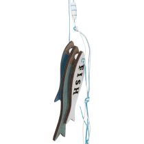 Artikel Holzhänger Fische Blau 36cm 4 St